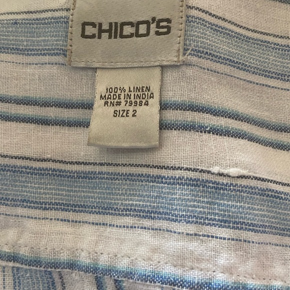 Chico’s Linen Blouse - Picture 6 of 6